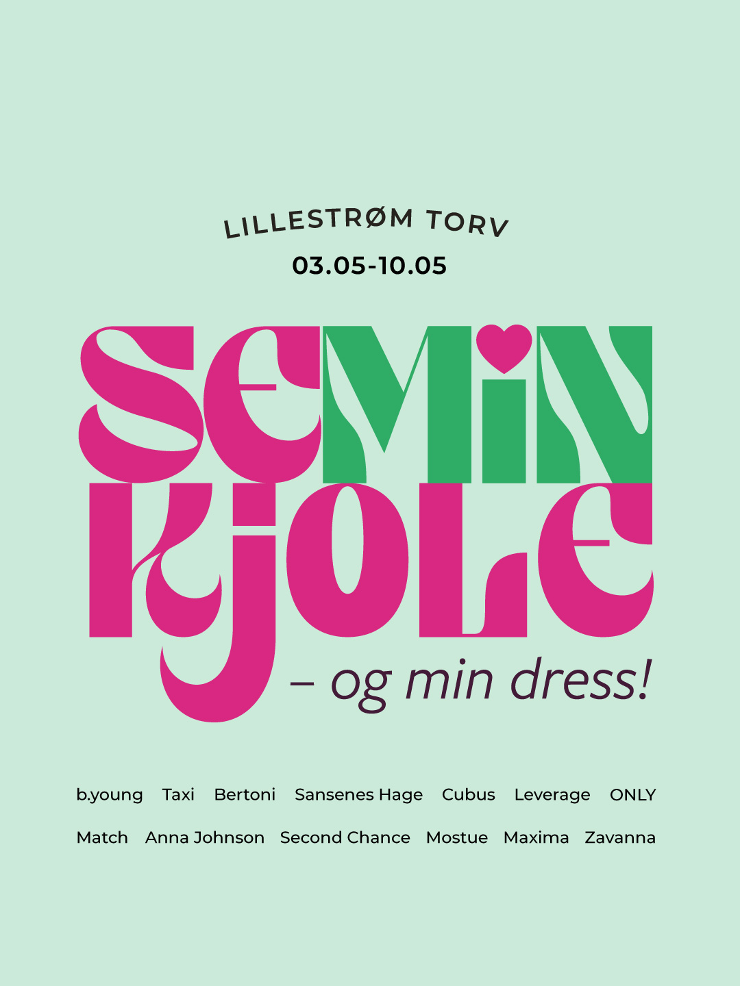 Se min kjole og min dress! En utstilling med vårens festantrekk 3.-10. mai